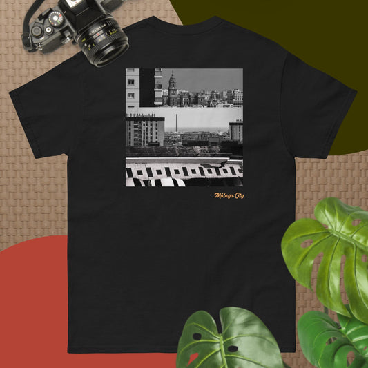 Black "Málaga City" classic tee